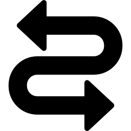 Winding road icon