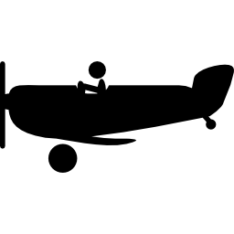 licht vliegtuig icoon