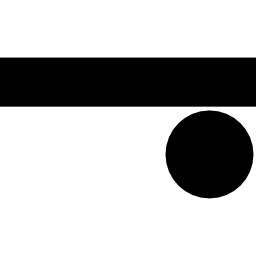 cercle et rectangle Icône