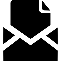 carta abierta icono