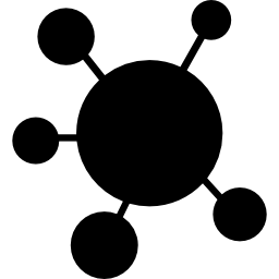 uniones de moléculas icono