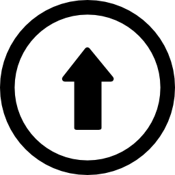botón de flecha hacia arriba icono