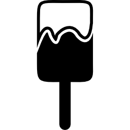 Ice lolly melting icon