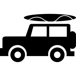 jeep z bagażem ikona