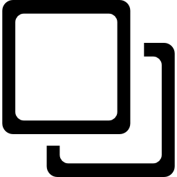 cuadrados superpuestos icono