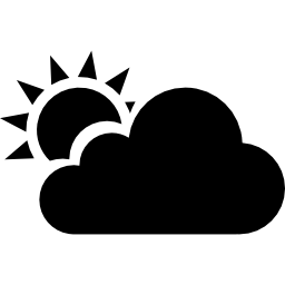 parcialmente nublado icono