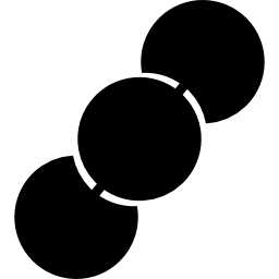 drie verbonden cirkels icoon