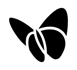 decoratieve vlinder icoon