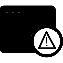sitio web peligroso icono