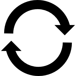 cercle de flèches Icône