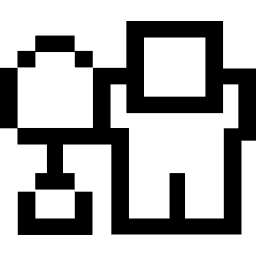 pixelvormige persoon icoon