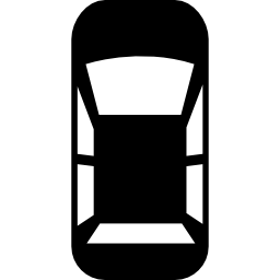 vista superior del coche icono