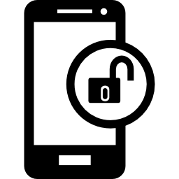 Unlocked phone icon