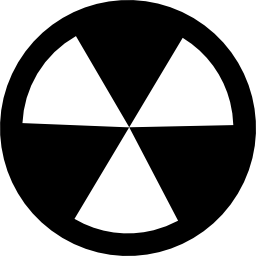 Символ радиоактивности иконка