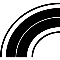 Road curve icon