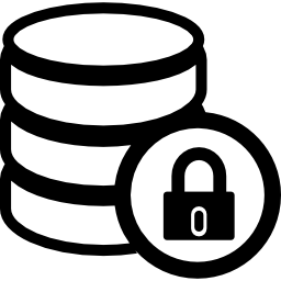 base de datos bloqueada icono