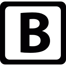 Bold type icon