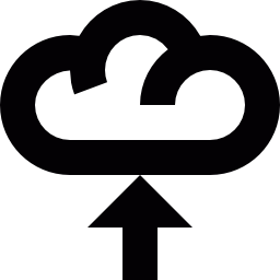 uploaden naar de cloud icoon