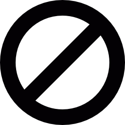 segno proibito icona