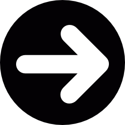 pfeil zeigt nach rechts in einem kreis icon