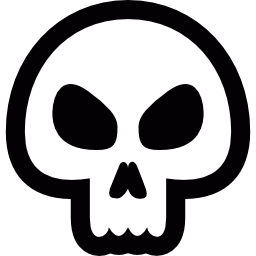 Angry skull icon