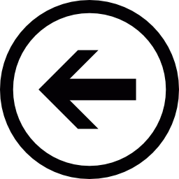 Left arrow button icon