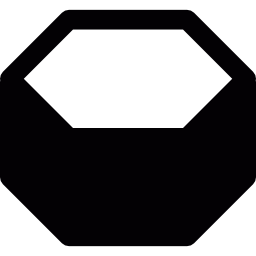 hexagone en relief Icône