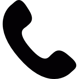Phone receiver silhouette icon