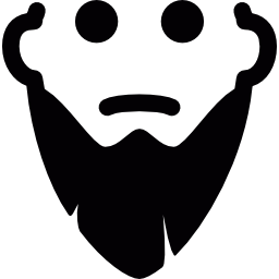 man met lange baard icoon