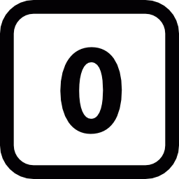número cero icono