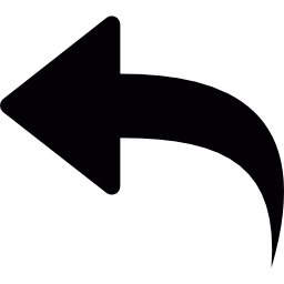 freccia di svolta a sinistra icona
