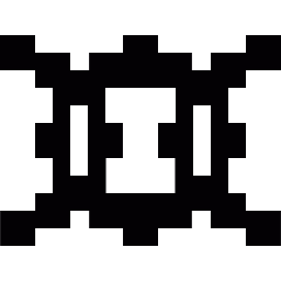 Pixelated insect icon