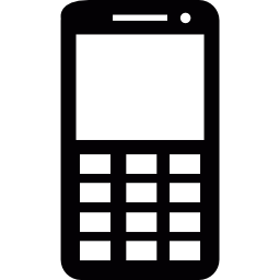 telefono cellulare con pulsanti icona