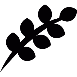 ramoscello con foglie icona