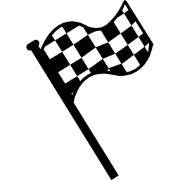 Finish line flag icon