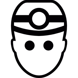 광산 헬멧을 가진 광부 icon