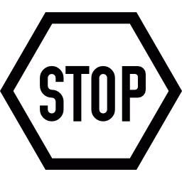 panneau stop Icône