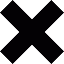 znak x ikona