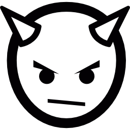 Evil emoticon icon