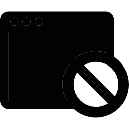 ventana de acceso denegado icono