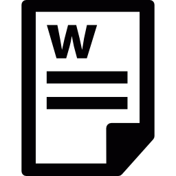 documento de word icono