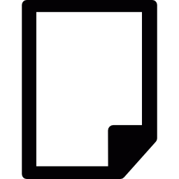 documento en blanco icono