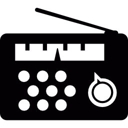 rádio com sintonizador analógico Ícone