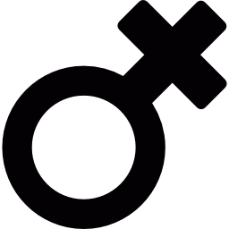simbolo di genere femminile icona