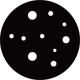 Луна с кратерами иконка