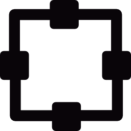 estructura con cuadrados icono