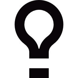 lampadina semplice icona