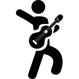 Guitar player icon