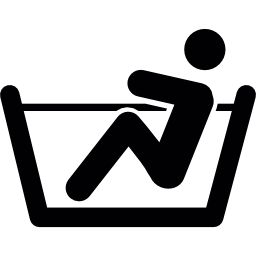 man met een bad icoon