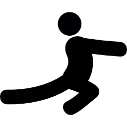 Leg stretch icon